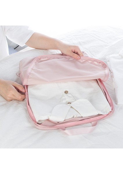 2 Adet Iş Seyahati Giysileri Sınıflandırma Seyahat Bagaj Düzenleyici Küp Çanta Genişletilebilir Saklama Paketleme Kesesi, M Beden - Pembe (Yurt Dışından) indirimleri
