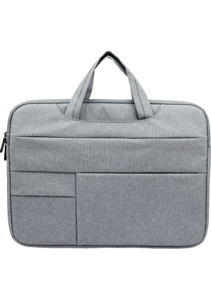 Yolıno QY-C015 15.6 Inçlik Huawei Xiaomi MacBook Için Dizüstü Bilgisayar Çantası Çok Işlevli Basit Stil Dizüstü Bilgisayar Kılıfı, Gizli Saplı Askılı - Gri (Yurt Dışından)