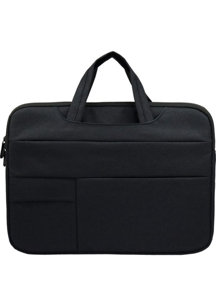 Yolıno QY-C015 15.6 Inçlik Huawei Xiaomi MacBook Için Dizüstü Bilgisayar Çantası Çok Işlevli Basit Stil Dizüstü Bilgisayar Kılıfı, Gizli Saplı Askılı - Siyah (Yurt Dışından)