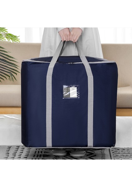 Oxford Kumaş Ekstra Büyük Saklama Çantası Taşınma Giysileri Yatak Yorgan Battaniyeleri Için, 60*45*55 cm - Gri (Yurt Dışından) modelleri