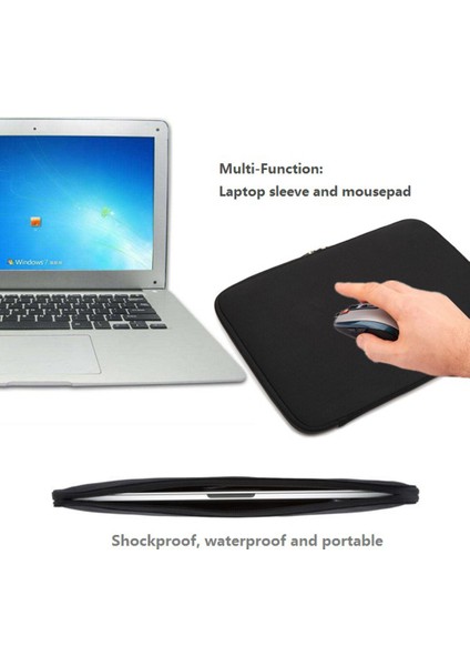 A03 10 Inç Dizüstü Bilgisayar Kılıfı Çantası Neopren Dizüstü Bilgisayar Taşıma Çantası, Elastik Bantlar Olmadan Tablet Çantası (Yurt Dışından) fırsatları