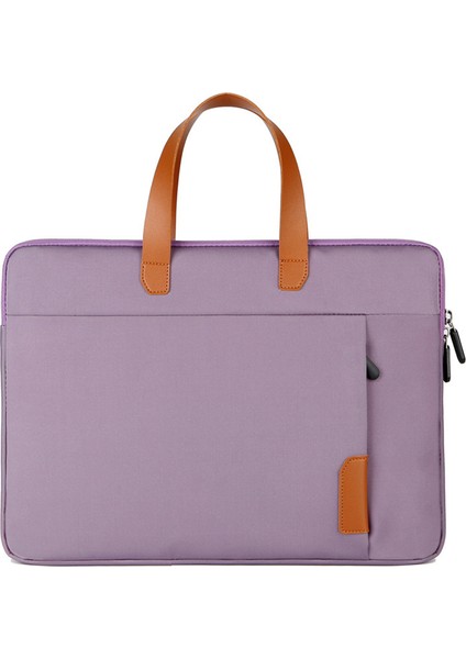 C7 14-14,6 Inç Oxford Kumaş Iş Bilgisayar Çantası Dizüstü Bilgisayar Taşıma Çantası Yumuşak Astarlı - Mor (Yurt Dışından)