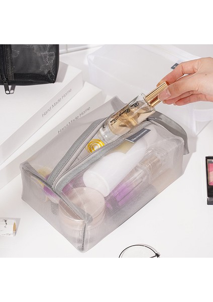 He Chooses D053 Üç Boyutlu Kare File Saklama Çantası Kalem Kutusu, Xl Beden - Beyaz (Yurt Dışından) fiyatları