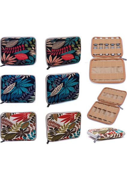 20 x 16 cm USB Flash Bellek Saklama Çantası 20 Izgaralı U-Disk Fermuarlı Çanta - Renkli Yapraklar / Beyaz Taban (Yurt Dışından) fiyatları