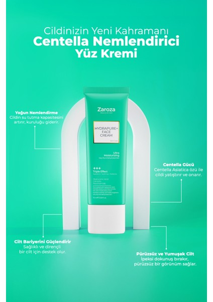 Hydrapure+ Centella Hyaluronic Asit yoğun nemlendirici ve Onarıcı Yüz Kremi 75 ml fırsatları