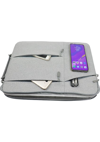 Yolıno QY-C009 12 Inç Dizüstü Bilgisayarlar Için Taşınabilir Taşıma Çantası, Çizilmeye Dalı Kol Çantası, 3 Dış Keseli/saplı Su Geçirmez Saklama Çantası - Lacivert (Yurt Dışından) fırsatları