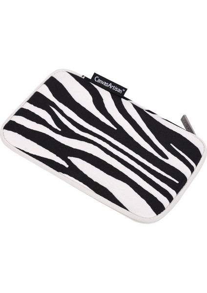 Canvasartısan H33-S21 Zebra Çizgili Polyester Dijital Aksesuar Saklama Çantası Güç Bankası Telefon Şarj Cihazı Fare Saklama Kutusu (Yurt Dışından)