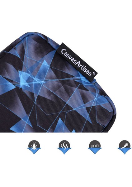 Canvasartısan H11-S11 Polyester Küçük Saklama Kutusu Elmas Dokulu Tasarım Telefon Fare Taşıma Çantası Dijital Aksesuar Çantası - Mavi (Yurt Dışından) fırsatları