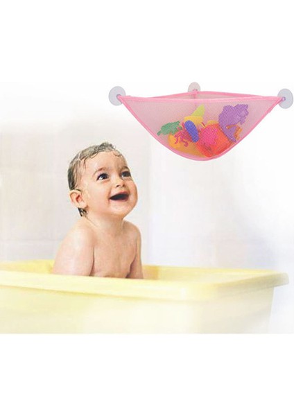 Vantuzlu Duvar Köşe Duş Üçgen Fileli Dokumasız Kumaş Banyo Oyuncağı Düzenleyici - Beyaz (Yurt Dışından) fiyatları