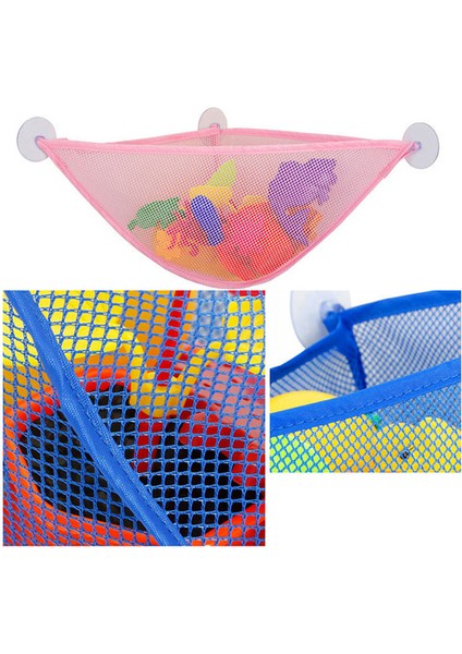 Vantuzlu Duvar Köşe Duş Üçgen Fileli Dokumasız Kumaş Banyo Oyuncağı Düzenleyici - Beyaz (Yurt Dışından) modelleri