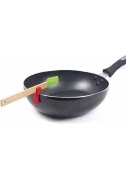 Silikon Tava Kaşık Tutacağı 3'lü Paket modelleri