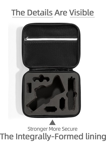 Djı Om 5 El Tipi Gimbal Aksesuarları Için Taşınabilir Darbeye Dalı Saklama Çantası - Gri/kırmızı Astar (Yurt Dışından) modelleri