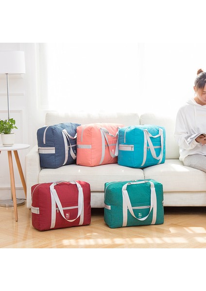 Weekıght Taşınabilir Katlanır Seyahat Saklama Çantası Büyük Kapasiteli Tote Bagaj Spor Çantası Bavul Için - Karpuz Kırmızısı (Yurt Dışından) fırsatları