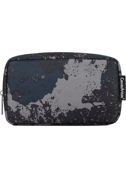 Canvasartısan H7-S11 Dijital Aksesuarlar, Fare, Güç Bankası, Veri Kablosu Kılıfı Için Kamuflaj Polyester Saklama Çantası - Gri (Yurt Dışından)