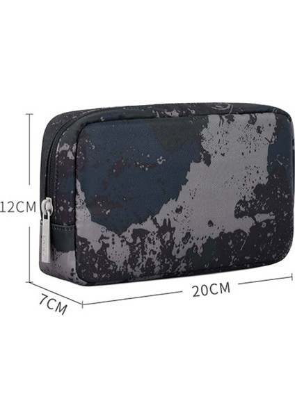 Canvasartısan H7-S11 Dijital Aksesuarlar, Fare, Güç Bankası, Veri Kablosu Kılıfı Için Kamuflaj Polyester Saklama Çantası - Gri (Yurt Dışından) fırsatları