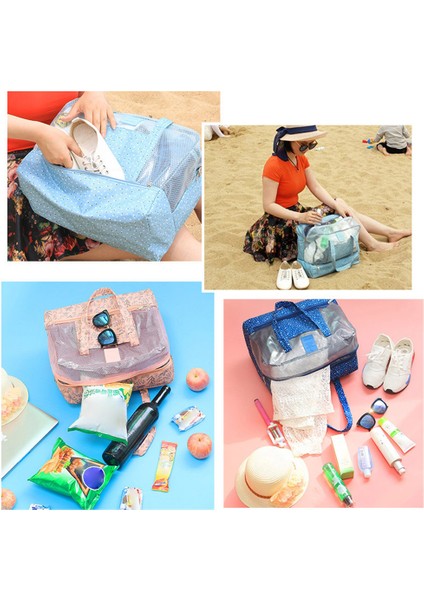 Islak Kuru Ayırma Büyük Kapasiteli Su Geçirmez Oxford Kumaş Plaj Yüzme Saklama Çantası Seyahat Düzenleyici - Coffee Daisy (Yurt Dışından) fırsatları