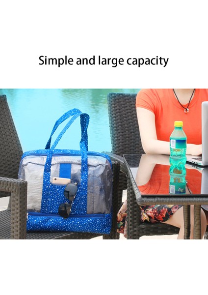 Islak Kuru Ayırma Büyük Kapasiteli Su Geçirmez Oxford Kumaş Plaj Yüzme Saklama Çantası Seyahat Düzenleyici - Coffee Daisy (Yurt Dışından) indirimleri