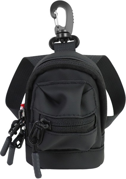 Mini Boyun Askılı Bozuk Para Kesesi Erkek Kadın Oxford Kumaş Spor Bisiklet Anahtar Saklama Çantası - Siyah (Yurt Dışından)