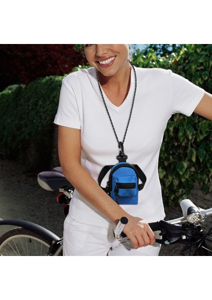 Mini Boyun Askılı Bozuk Para Kesesi Erkek Kadın Oxford Kumaş Spor Bisiklet Anahtar Saklama Çantası - Siyah (Yurt Dışından) modelleri