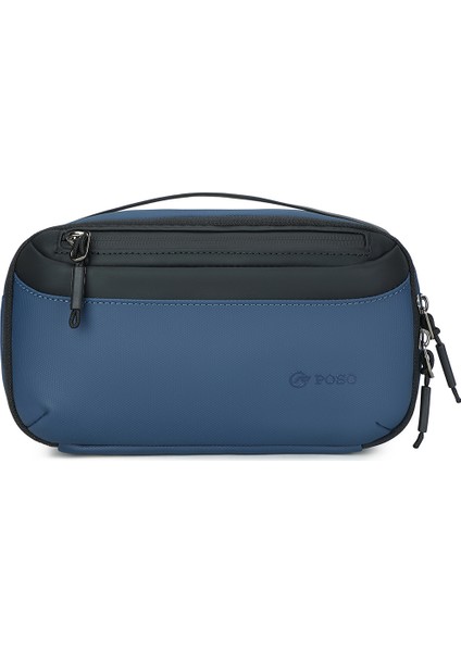 Poso PS-830 Dijital Aksesuar Düzenleyici Çanta Erkek Polyester Su Geçirmez El Çantası Çok Katmanlı Kablo Saklama Kesesi - Mavi (Yurt Dışından) modelleri