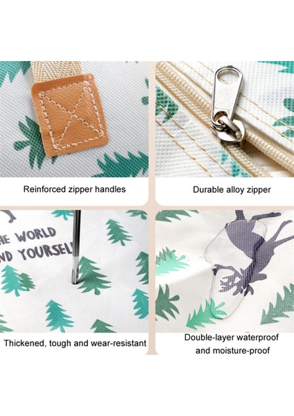 Battaniyeler, Giysiler, Yorganlar Için Su Geçirmez Kumaş Saklama Çantası Fermuarlı Tasarım Taşınma Çantası, Boyut: L - Elk (Yurt Dışından) modelleri