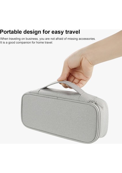 U Disk Power Bank Veri Kablosu Için Dijital Aksesuar Saklama Çantası, L Boy - Gri (Yurt Dışından) fiyatları