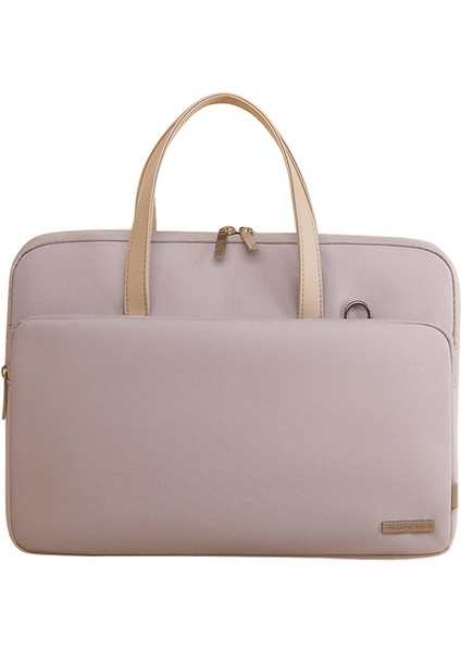 705 13,3 / 14 Inç Dizüstü Bilgisayar Saklama Çantası Oxford Kumaş Seyahat El Çantası - Bej (Yurt Dışından)