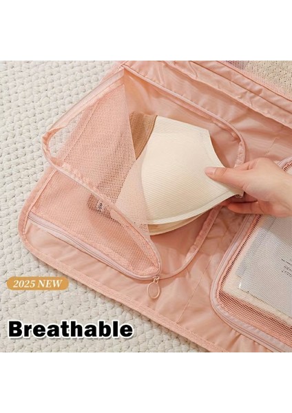 L Beden Seyahat Iç Çamaşırı Düzenleyici Taşınabilir Giysi Saklama Çantası El Bagajı Küpü - Gri (Yurt Dışından) fırsatları