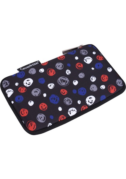 Canvasartısan H13-S21 Dairesel Baskı Desenli Dijital Aksesuarlar Fermuarlı Saklama Kutusu Telefon Kılıfı Taşınabilir Şarj Cihazı Fare Taşıma Çantası - Siyah (Yurt Dışından) fiyatları