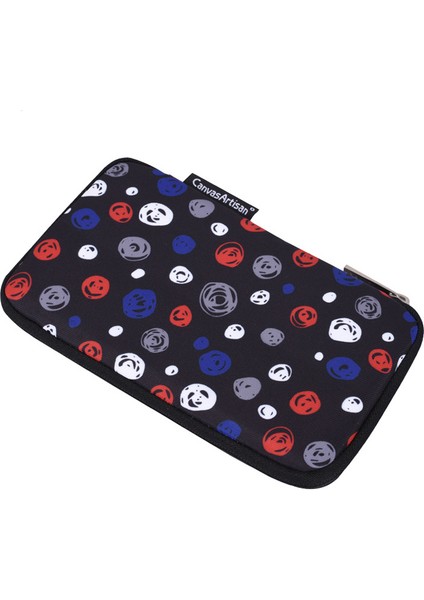 Canvasartısan H13-S21 Dairesel Baskı Desenli Dijital Aksesuarlar Fermuarlı Saklama Kutusu Telefon Kılıfı Taşınabilir Şarj Cihazı Fare Taşıma Çantası - Siyah (Yurt Dışından) indirimleri