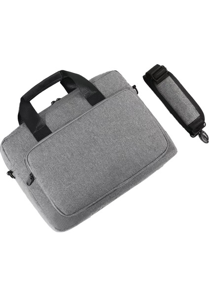 15,6 Inç Dizüstü Bilgisayar Saklama Çantası Seyahat Dostu Oxford Kumaş+Polyester El Çantası Dizüstü Bilgisayar Omuz Çantası - Açık Gri (Yurt Dışından)