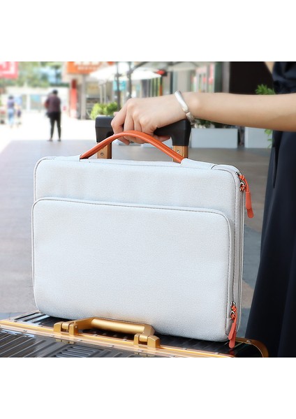 ND03S Dizüstü Bilgisayar Çantası Su Geçirmez Darbeye Dalı Taşıma Çantası 14,1-15,4 Inç Dizüstü Bilgisayarlar Için - Gri (Yurt Dışından) indirimleri