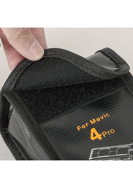 Sunnylıfe M4P-DC011 Djı Mavic 4 Pro Pil Güvenlik Çantası 3 Pil Için Patlamaya Dalı Kese (Yurt Dışından) modelleri