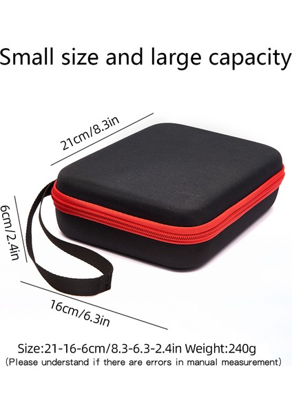 Djı Osmo Pocket 3 Cep Kamera Saklama Çantası Darbeye Dalı Sert Eva Taşınabilir Kılıf - Siyah / Kırmızı Astar (Yurt Dışından) fırsatları