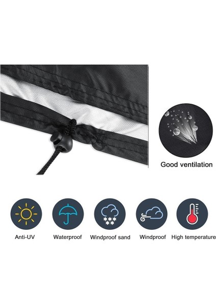 210D Su Geçirmez Dış Mekan Bahçe Mobilyası Saklama Çantası Minder Koltuk Koruyucu Kılıf [173X76X51CM] (Yurt Dışından) fiyatları