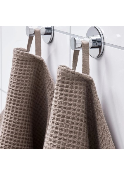 Vallasan Banyo Havlusu Açık Gri Kahverengi 70 x 140 cm fırsatları