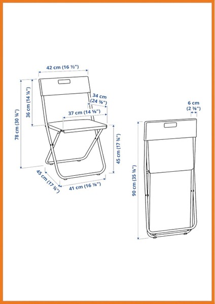 Sandalye Katlanır Duvara Asılabilir Yerden Tasarruf Sağlar Uzun Ömürlü 100 kg Kapasite 45 cm Siyah fiyatları