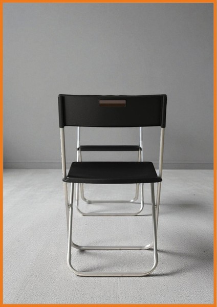 Sandalye Katlanır Duvara Asılabilir Yerden Tasarruf Sağlar Uzun Ömürlü 100 kg Kapasite 45 cm Siyah fırsatları