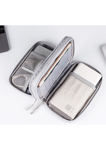 Boyut S (19X11X5,5 Cm) Aksesuar Çantası Seyahat Düzenleyici Çantası USB Kablo Sd Kart Şarj Cihazı Için - Gri (Yurt Dışından) modelleri