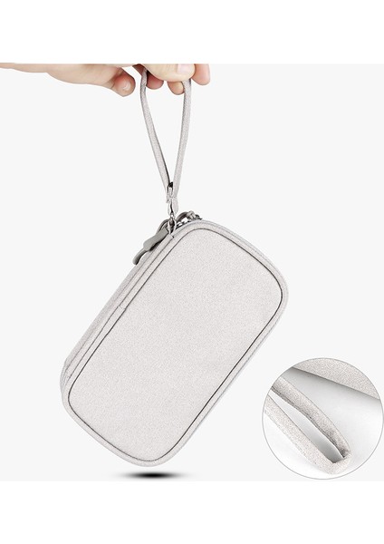 Boyut L (21X12,5X6 Cm) Düzenleyici Çanta Çok Katmanlı Saklama Çantası Kablo Şarj Adaptörü Için - Lacivert (Yurt Dışından) fiyatları