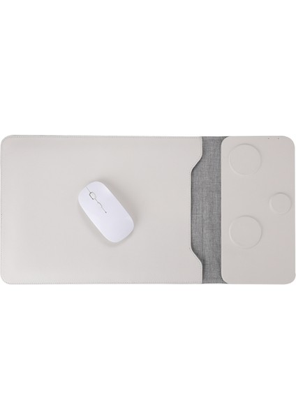 Fld-F8 5'i 1 Arada Dizüstü Bilgisayar Çantası Tablet Dizüstü Bilgisayar Kılıfı Çantası Mouse Pad Kablosuz Şarj Cihazı - Bej (Yurt Dışından) modelleri