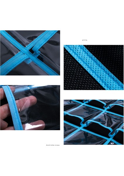 30 Cepli Cep Telefonu Saklama Çantası, Askılı Düzenleyici Kese, Sınıf Takvimi, Cep Tablosu, Hesap Makinesi Tutucu - Siyah (Yurt Dışından) fırsatları