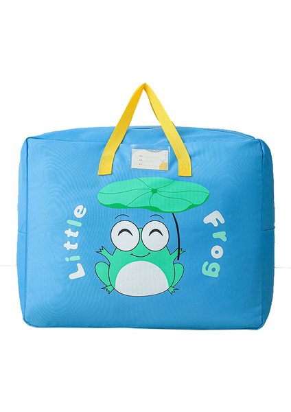 40X50X26CM Oxford Kumaş Yorgan Saklama Çantası Sevimli Desenli Ev Yastık Yatak Örtüsü Battaniye Giysi Düzenleyici Çocuklar Için - Mavi (Yurt Dışından)