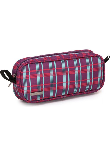 Lısen Dijital Aksesuarlar Naylon Fermuarlı Çanta Veri Kablosu U-Disk Güç Bankası Şarj Cihazı Saklama Çantası - Mor/mavi (Yurt Dışından)