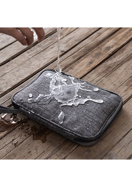 Gena Taşınabilir Seyahat Dijital Aksesuar Saklama Çantası Veri Kablosu U-Disk Fermuarlı Taşıma Çantası - Lacivert (Yurt Dışından) modelleri