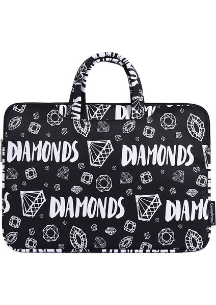 Canvasartısan H15-B01 Elmas Desenli Elde Taşınabilir Dizüstü Bilgisayar Kılıfı 14 Inç Dizüstü Bilgisayar Için Taşıma Çantası - Siyah (Yurt Dışından) fiyatları