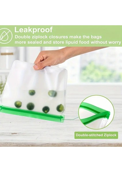 3 Adet / Takım S+M+L Mutfak Buzdolabı Saklama Poşeti Peva Gıda Taze Tutma Sızdırmazlık Poşeti (Bpa Içermez, Fda Sertifikalı Değildir) (Yurt Dışından) fırsatları