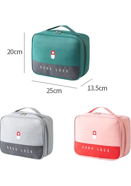 Büyük Boy Taşınabilir Seyahat Acil Tıbbi Çantası Ilaç Saklama Ilk Yardım Çantası - Pembe (Yurt Dışından) indirimleri