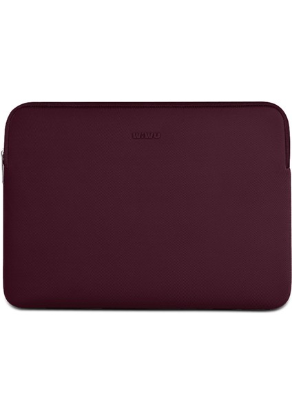 Wıwu 14 Inç Dizüstü Bilgisayar Kılıfı Ultra Ince Naylon Likralı Dizüstü Bilgisayar Çantası - Şarap Kırmızısı (Yurt Dışından)