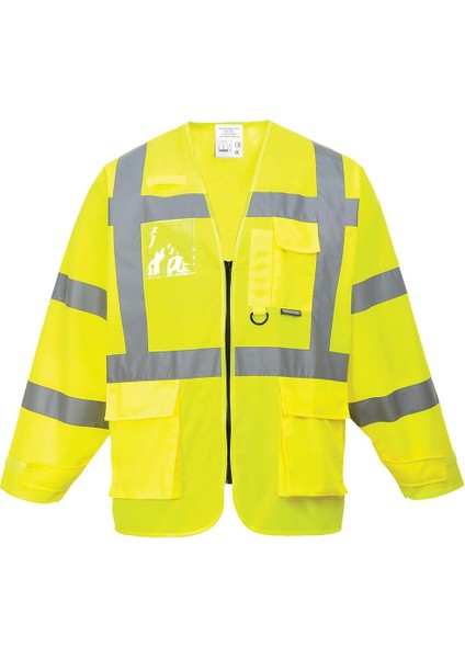 S475 Uzun Kollu Reflektörlü Mühendis Yeleği